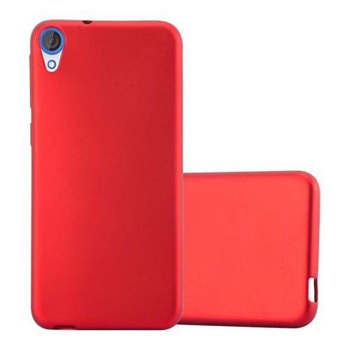 Cadorabo Housse Compatible Avec Htc Desire 820 En Metallic Rouge - Étui De Protection En Silicone Tpu Flexible