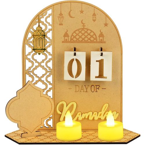 Calendrier Ramadan Décoration Ramadan, Decoration Ramadan 2024 Ramadan Decoration,Calendrier Ramadan pour Enfants Adultes,Bois Calendrier Ramadan Calendrier Avent Ramadan pour la Maison, Eid.[G898]