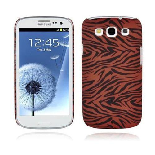 Cadorabo Housse Compatible Avec Samsung Galaxy S3 / S3 Neo Avec Impression Brown Tiger - Hard Case Étui De Protection Au Design Tendance