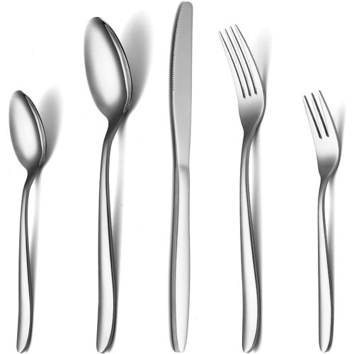 Couverts De Table 12 Personnes, Ensemble De Couvert Acier Inox 60 Pièces, Avec Cuillère Couteau Fourchette
