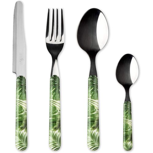 Foliage Service 24 Couverts, Acier Inoxydable 18/0