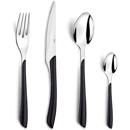 Coffret 24 Couverts Pour 6 Personnes - Noir