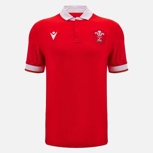 Maillot En Coton À Manches Courtes Home Galles Rugby