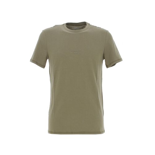 Tee Shirt Manches Courtes Guess Aidy Cn Ss Tee Kaki