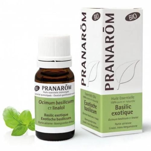 Huile Essentielle Basilic Exotique Bio | Ocimum Basilicum Ct Linalol | 10 Ml | Pranarôm 