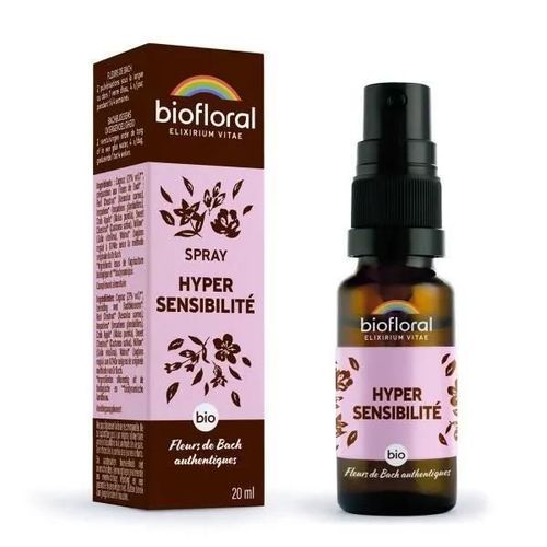 Huile Essentielle - Essence - Fleur De Bach Spray Hyper Sensibilité Bio Biofloral - 20 Ml 