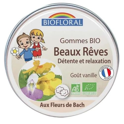 Gommes Beaux Rêves Bio Aux Fleurs De Bach - Biofloral - 45g - Détente - Relaxation