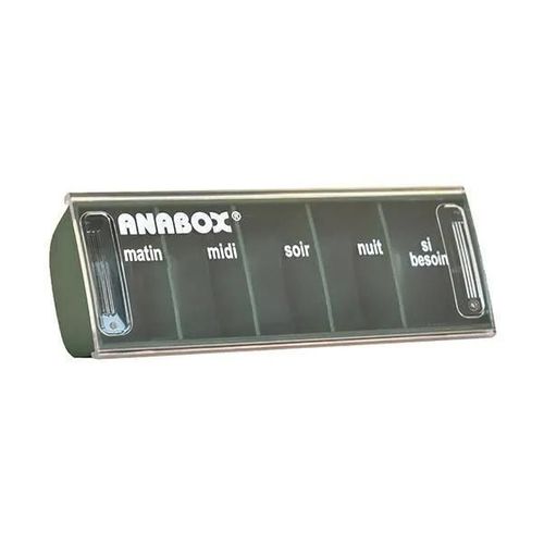 Pilulier Journalier | 5 Cases | Vert Foncé | Anabox 