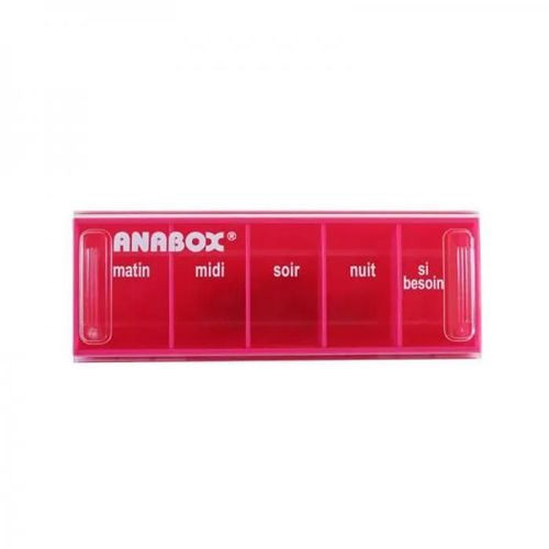Pilulier Journalier Rose Anabox - 1 Pilulier 