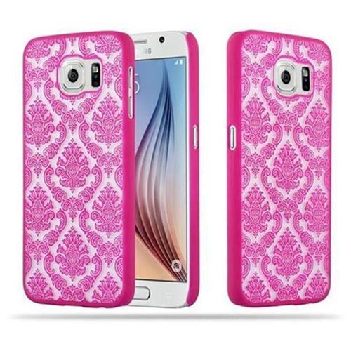 Coque Pour Samsung Galaxy S6 Hard Case Étui Rigide Protection Fleur Housse