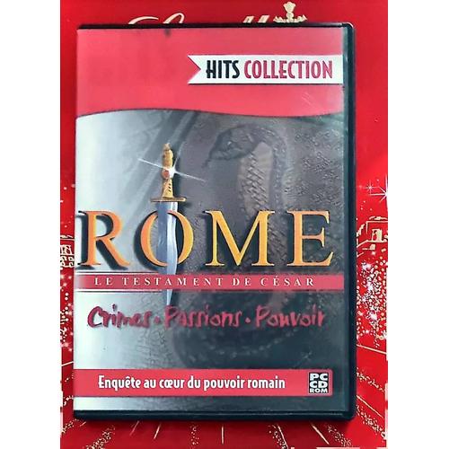 Rome - Le Testament De César Jeu Pc Cd-Rom/ 21/M2