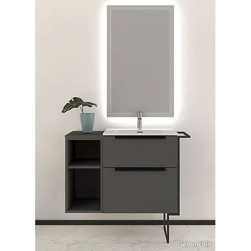 Plans Vasque Résine À Poser Delpha Urban 60cm Rectangulaire Blanc