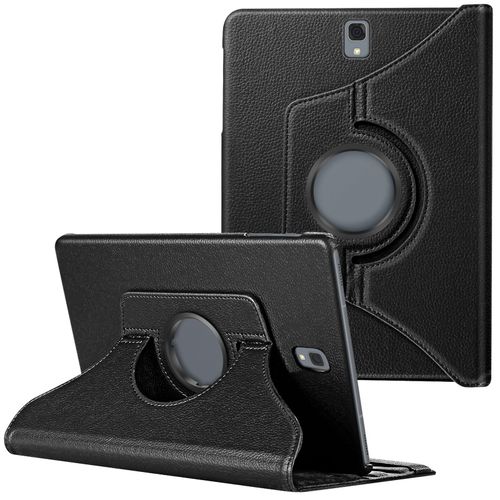 Étui Clapet Pour Samsung Galaxy Tab S3 Folio Rotatif 360 Support Stand Noir