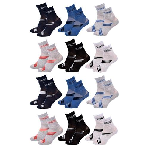 Chaussettes Enfant Quarter Kappa Lot De 12 Pack De 12 Paires 8948