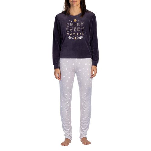 Pyjama Coton Melissa Brown Minui Polaire Marine