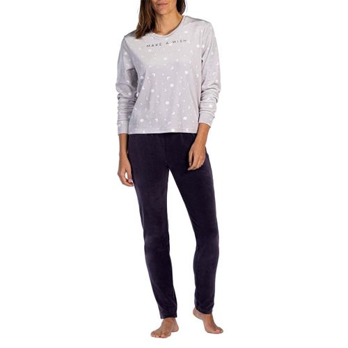 Pyjama Coton Melissa Brown Minui Polaire Gris