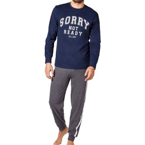 Pyjama Coton Alan Brown Distpyk Marine