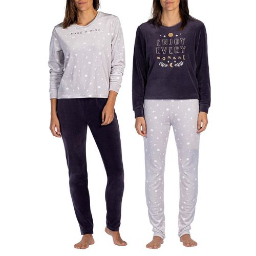 Pyjama Coton Melissa Brown Minui Polaire Pack De 2