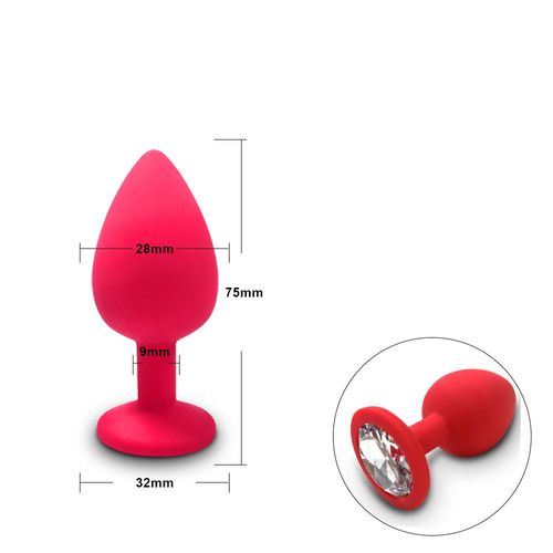 Mayor-Plug Anal Intérieur Pour Hommes Et Femmes,Plug Anal Avec Poignées Amovibles,Jouet Sexuel Féminin En Diamant - Ap-S-Rd-B92