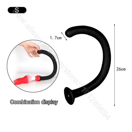 Godemiché En Silicone Avec Queue De Renard De 35/65/95cm,Plug Anal Long,Jeux Sexuels Pour - Silicone Tail Bk S-Dog Dildos 3.3cm
