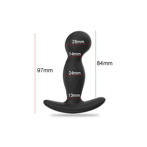 Mayor-Plug Anal Intérieur En Silicone Souple Pour Hommes Et Femmes,Jouet Sexuel Anal,Facile À Nettoyer,Plug Anal- Ap03-M-Bk-F