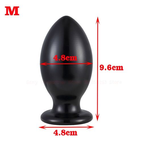 Énorme Dilatateur Anal Pour Adultes,Gros ?Uf,Fist,Plug Anal,Gode,Jouets Sexuels Pour Hommes Et Femmes,Masseur De - Black-M-B50