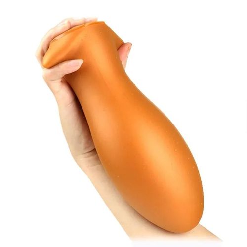 Plug Anal En Silicone Souple Pour Femme Et Homme,Gros Godemichet Anal,Boule De Gode Vaginal,Extenseur De Prostate- Golden Xxl