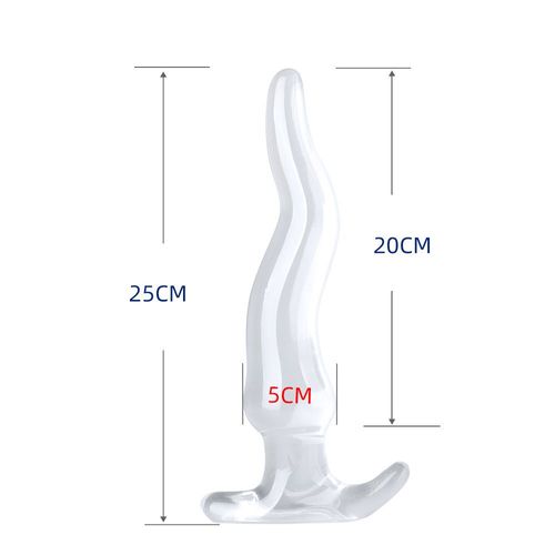 Grand Plug Anal Transparent S-Xxl Doigt Multi-Taille Plug Anal Sex Toy Grand Dileducational Butt 6 000 Trainer Pour - L 25cm-A986