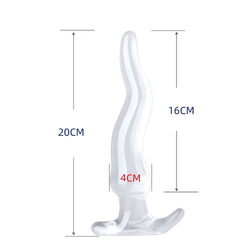 Grand Plug Anal Transparent S-Xxl Doigt Multi-Taille Plug Anal Sex Toy Grand Dileducational Butt 6 000 Trainer Pour - M 20cm-C301