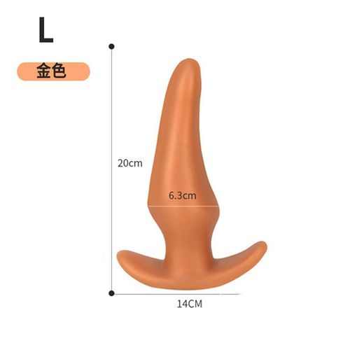 Plug Anal Souple En Silicone Liquide Pour Hommes Et Femmes,Massage De La Prostate,Jouets Sexuels Pour Adultes,Plug - Gold L-C496