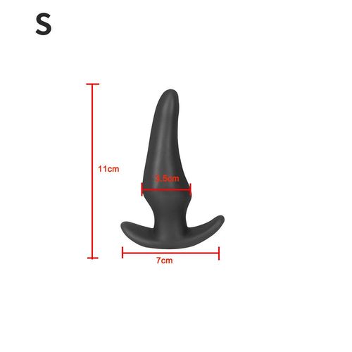 Plug Anal Souple En Silicone Liquide Pour Hommes Et Femmes,Massage De La Prostate,Jouets Sexuels Pour Adultes,Plug - Black S-E95