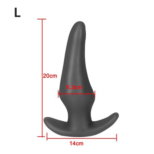 Plug Anal Souple En Silicone Liquide Pour Hommes Et Femmes,Massage De La Prostate,Jouets Sexuels Pour Adultes,Plug - Black L-E97