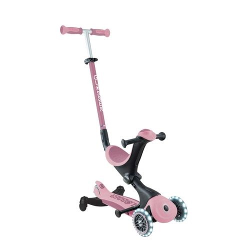 Globber - Trottinette Évolutive Go-Up Deluxe Lights 360 - Rose Berry
