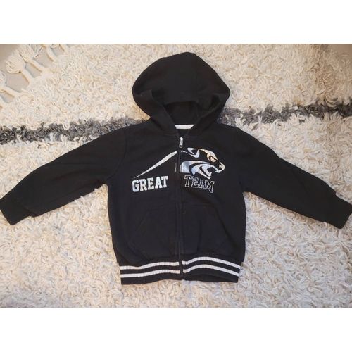 Sweat À Capuche Noir 3 Ans