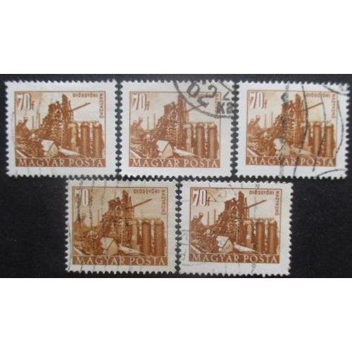 Hongrie N°1088 X 5 Oblitéré