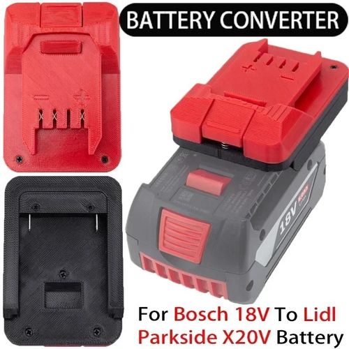 Adaptateur de batterie pour Bosch 18V à Lidl Parkside X20V,adaptateur de batterie Li-Ion pour perceuse sans fil - For parkside