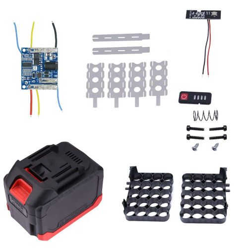 Boîtier de batterie pour outil électrique Makita,boîte de rangement,coque en plastique,circuit de protection,carte - 20 cores-F4