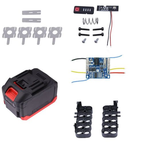 Boîtier de batterie pour outil électrique Makita,boîte de rangement,coque en plastique,circuit de protection,carte - 10 cores-E8