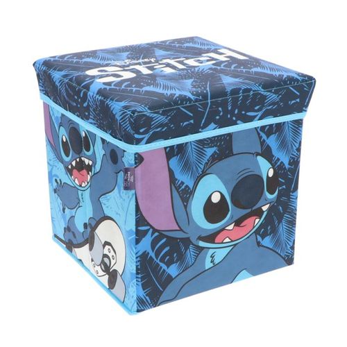 Pouf Coffre De Rangement À Jouets Lilo & Stitch Chambre Enfant Disney Banc Et Malle Box