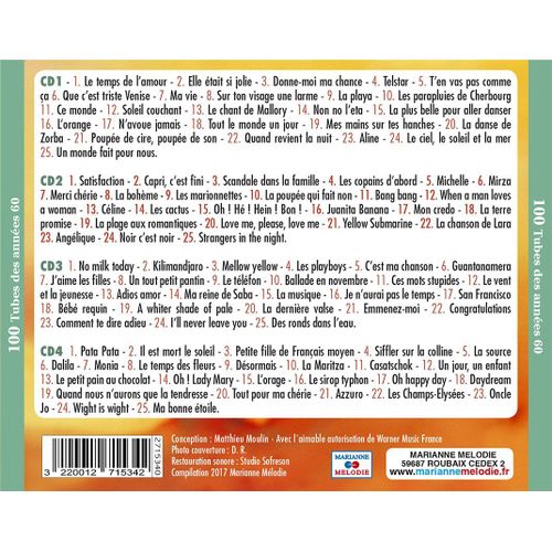 Georges Jouvin & Sa Trompette D'or - 100 Tubes Des Années 60 - Coffret Collector 4 Cd 100 Titres