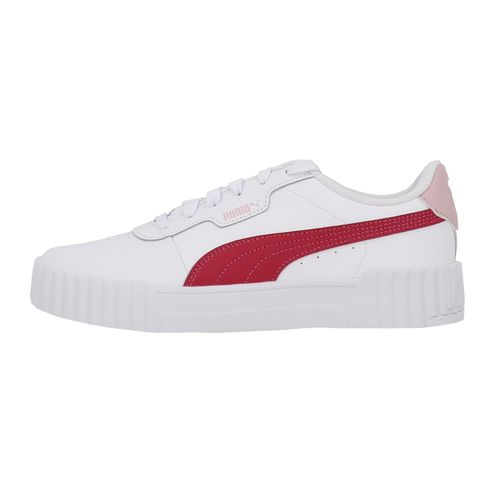 Chaussures Basses Cuir Ou Simili Puma Carina 3.0 Ps Blanc