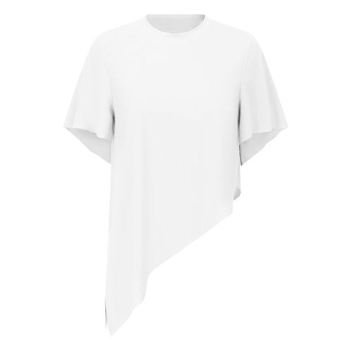 T-Shirt De Yoga Pour Femmes À Manches Courtes Et Large Coupe Cache-Musculation Respirant Séchage Rapide Pour L'été Taille S Blanc Professionnel Pour La Course Et Le Fitness