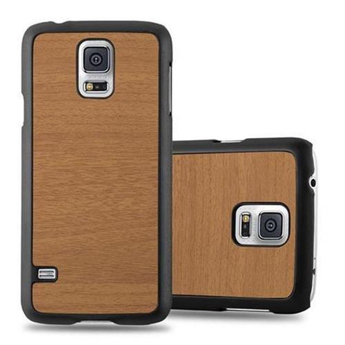 Coque Pour Samsung Galaxy S5 / S5 Neo Hard Case Étui Rigide Protection Bois Cover