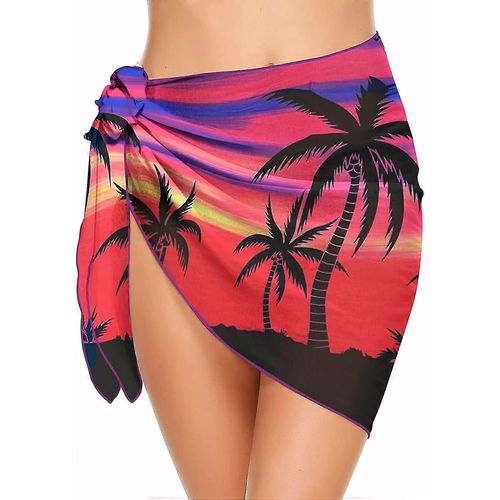Paréos Courts Pour Femmes Beach Wrap Sheer Bikini Wraps Mousseline De Soie Covers/Yy