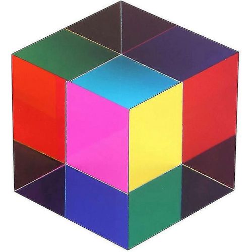 L40 Kbxlife Mixed Color Cube 47mm (1.1"")Cube Pour La Maison Ou Le Bureau Jouet Science Learning Cube Pâques Prisme Jouet De Bureau Maison Ornement/Yy