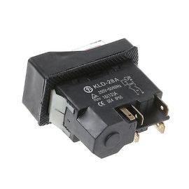 Bouton d¿interrupteur d¿arrêt Interrupteur de bétonnière électrique en ciment (1pc, noir)