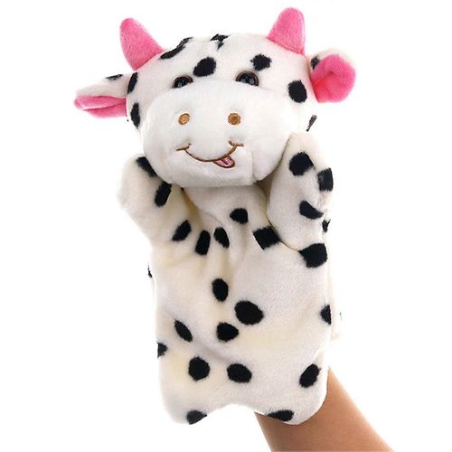 Marionnette À Main De Vache En Peluche Peluches Jouets En Peluche Jouet Interactif Pour Jeu Imaginatif Jeu De Rôle