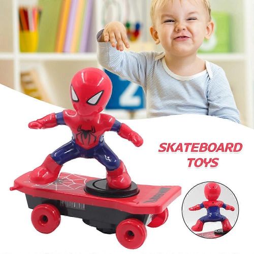 Bump & Go Jouet Musical Planche À Roulettes Électrique De Danse Spiderman Avec Musique Et Lumière