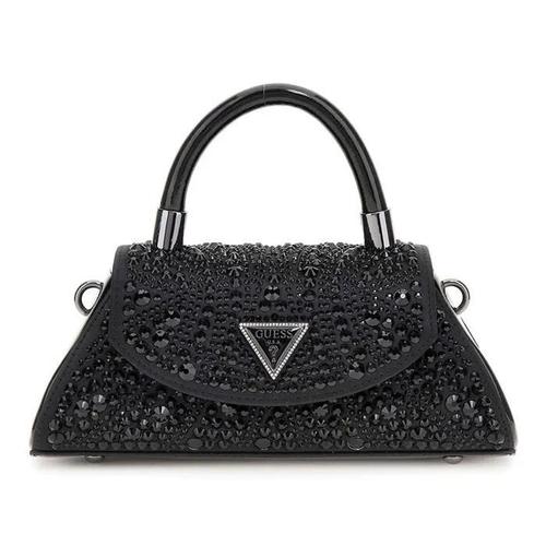 GUESS Sac à main noir pour femme - Beauvoir Top Handle Flap Bag 294523