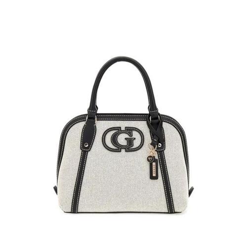 GUESS Sac à main crème noir pour femme - Sebina Satchel Natural / Black 293470